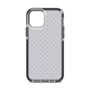 Черный силиконовый чехол Tech21 Evo Check Smokey Black для iPhone 12 | 12 Pro