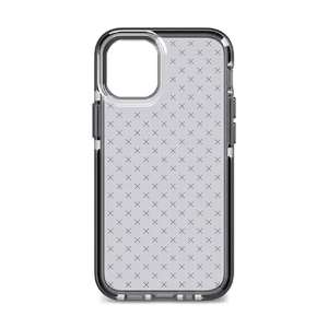 Черный силиконовый чехол Tech21 Evo Check Smokey Black для iPhone 12 mini