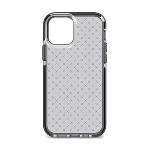 Чорний силіконовий чохол Tech21 Evo Check Smokey Black для iPhone 12 Pro Max