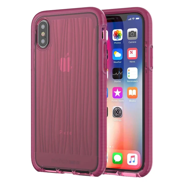 Протиударний чохол Tech21 Evo Wave Burgundy для iPhone X | XS у Тернополі