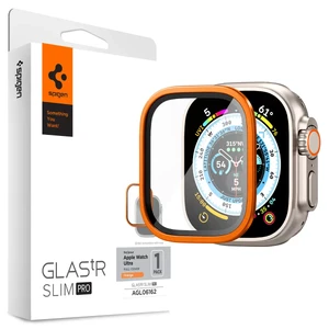 Защитное стекло Spigen Screen Protector Glas.tR Slim Pro Orange для Apple Watch Ultra 49mm - Фото 8
