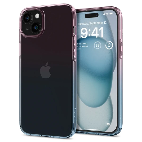 Прозорий чохол Spigen Liquid Crystal Gradation Pink для iPhone 15 в Одесі