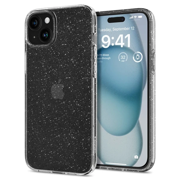 Прозорий чохол Spigen Liquid Crystal Glitter Quartz для iPhone 15 в Одесі