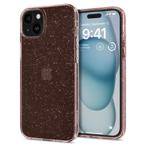 Прозорий чохол Spigen Liquid Crystal Glitter Rose Quartz для iPhone 15 Plus ACS06649 - Фото 1