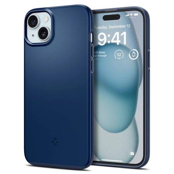 Захисний чохол Spigen Thin Fit Navy Blue для iPhone 15 в Одесі