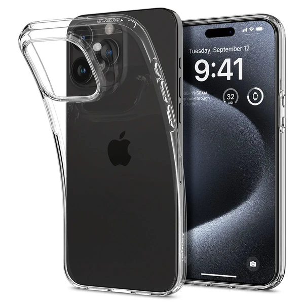Прозорий чохол Spigen Liquid Crystal Clear для iPhone 15 Pro в Сумах