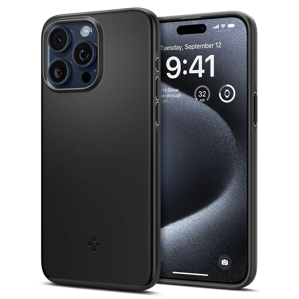 Захисний чохол Spigen Thin Fit Black для iPhone 15 Pro в Сумах