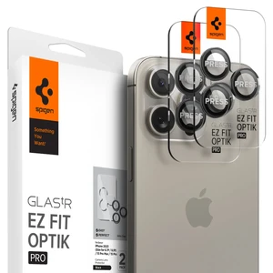 Защитное стекло на камеру Spigen Optik Pro Black для iPhone 15 Pro | 15 Pro Max | 14 Pro | 14 Pro Max (2 шт.) AGL05205 - Фото 1