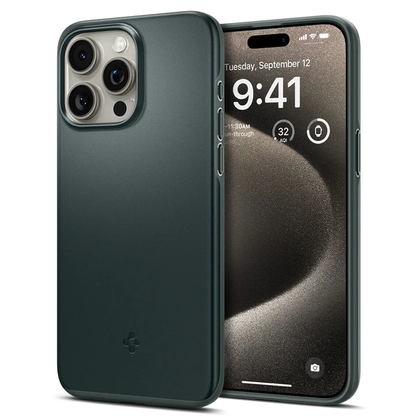 Захисний чохол Spigen Thin Fit Abyss Green для iPhone 15 Pro Max