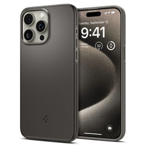 Захисний чохол Spigen Thin Fit Gunmetal для iPhone 15 Pro Max в Сумах