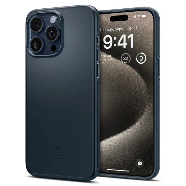 Захисний чохол Spigen Thin Fit Metal Slate для iPhone 15 Pro Max