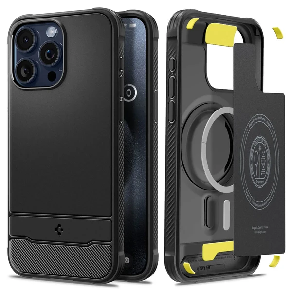Захисний чохол з MagSafe Spigen Rugged Armor (MagFit) для iPhone 15 Pro