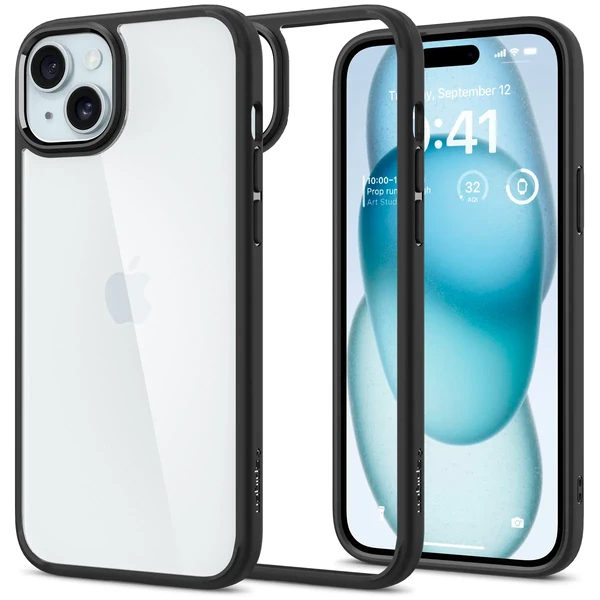 Захисний чохол Spigen Ultra Hybrid Matte Black для iPhone 15 в Одесі