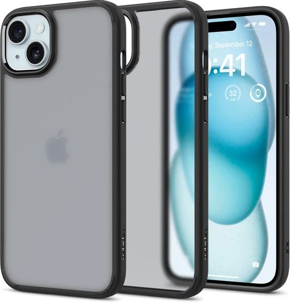 Захисний чохол Spigen Ultra Hybrid Frost Black для iPhone 15 в Одесі