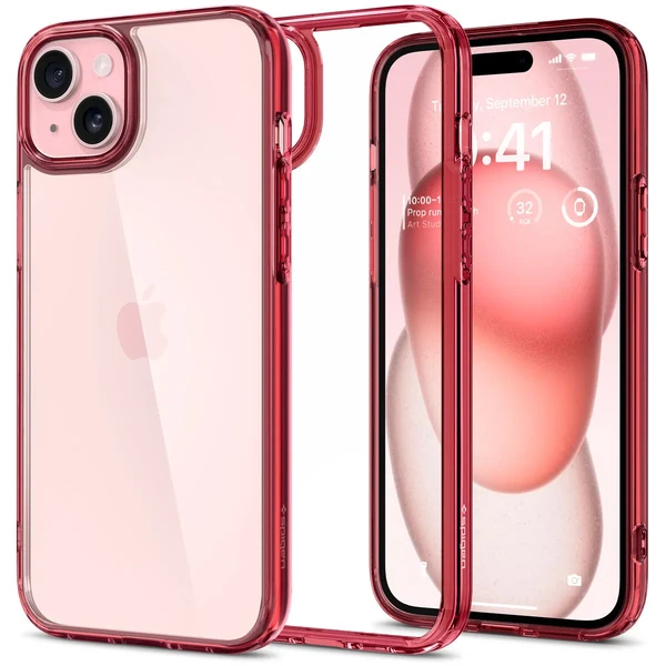 Захисний чохол Spigen Ultra Hybrid Red Crystal для iPhone 15 в Одесі