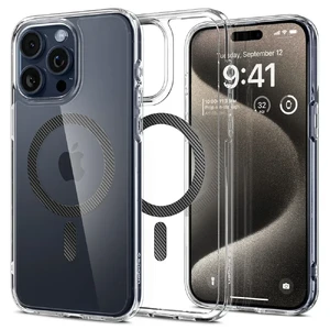 Прозорий чохол з MagSafe Spigen Ultra Hybrid (MagFit) Carbon Fiber для iPhone 15 Pro Max ACS06578 - Фото 1