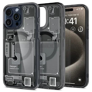 Захисний чохол Spigen Ultra Hybrid Case (MagFit) Zero One Black для iPhone 15 Pro Max
