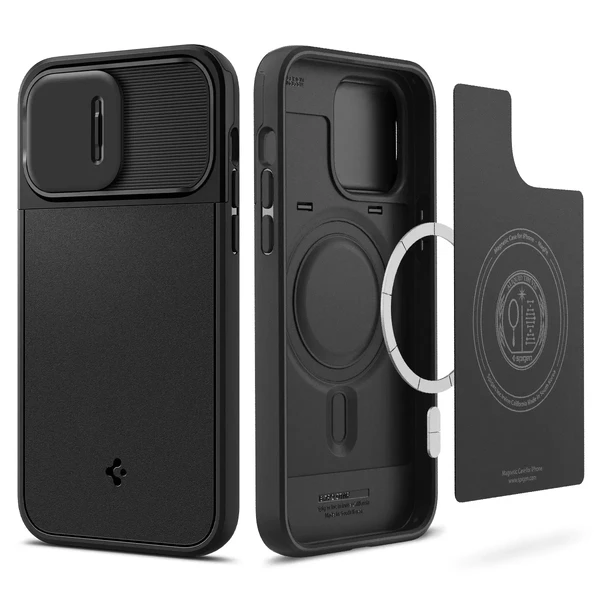 Защитный чехол Spigen Optik Armor MagFit Black для iPhone 14 Pro Max в Черкассах