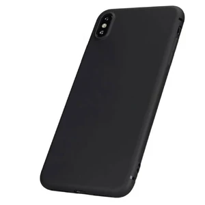 Тонкий чорний TPU чохол iLoungeMax SilicolDots для iPhone XS Max  - Фото 1