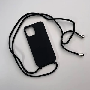 Силиконовый чехол на шнурке iLoungeMax Shoulder Strap Black для iPhone 12 Pro Max - Фото 5