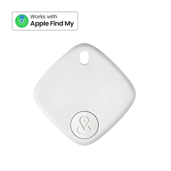 Трекер Apple Find My (iOS) для пошуку собак, речей, ключів, сумок, водонепроникний IPX5, з динаміком, розумний Bluetooth-трекер | iLoungeMax Air Tag White