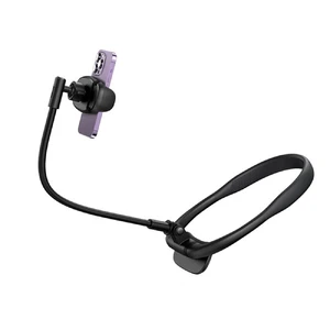 Тримач для телефону Baseus ComfortJoy Black на шию, з підставкою та регулюванням 360°