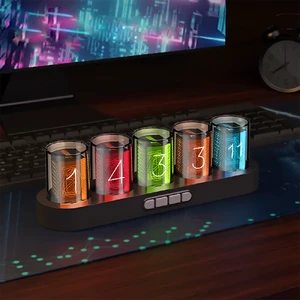 Цифровий годинник iLoungeMax Nixie Tube з RGB світлодіодним підсвічуванням - Фото 3