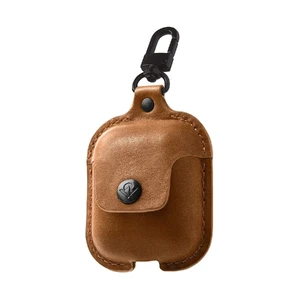Шкіряний чохол з карабіном Twelve South AirSnap Cognac для Apple AirPods