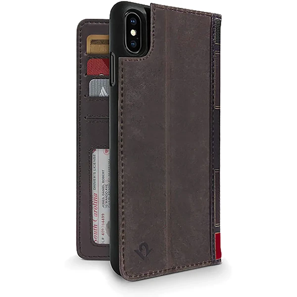 Шкіряний чохол-книжка Twelve South BookBook Brown для iPhone XS Max