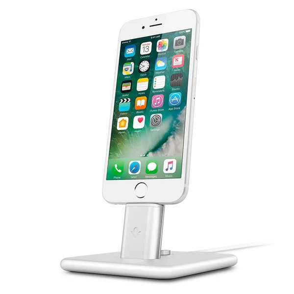 Док-станція Twelve South HiRise 2 Silver для iPhone | iPad з роз'ємом Lightning