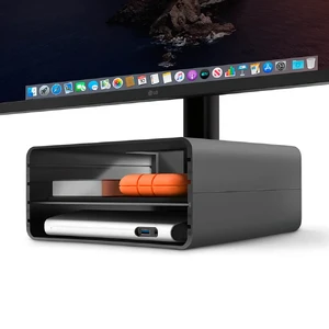 Алюминиевая подставка Twelve South HiRise Pro Gunmetal для iMac | монитора - Фото 2