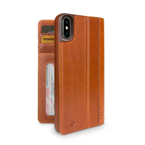 Чехол-книжка Twelve South Journal Cognac для iPhone X | XS