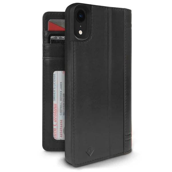 Шкіряний чохол-книжка Twelve South Journal Black для iPhone XR