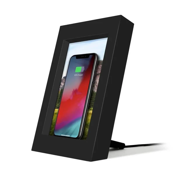 Беспроводная зарядка Twelve South PowerPic Charging Picture Frame Black 10W