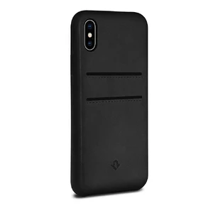 Шкіряний чохол з відділеннями для карт Twelve South RelaxedLeather Black для iPhone X | XS