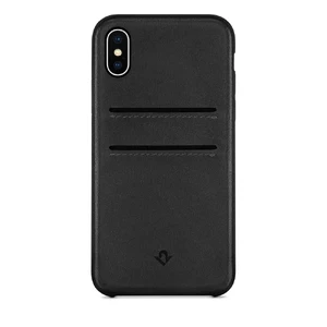 Кожаный чехол с отделениями для карт Twelve South RelaxedLeather Black для iPhone X | XS - Фото 2