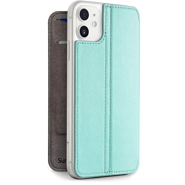 Шкіряний чохол-книжка Twelve South SurfacePad Green для iPhone 11