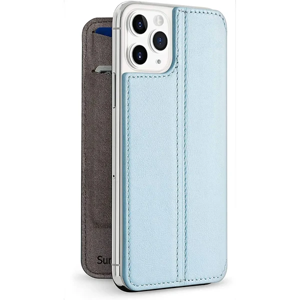 Шкіряний чохол-книжка Twelve South SurfacePad Slate Blue для iPhone 11 Pro Max