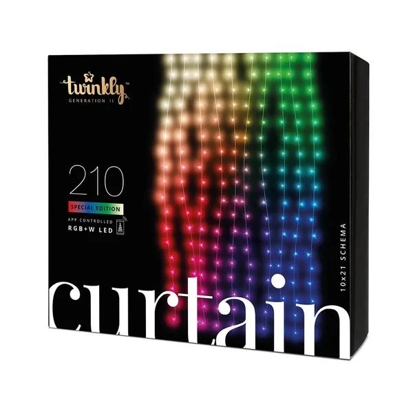 Розумна світлодіодна гірлянда штора Twinkly Curtain RGBW-210 (1.45 м на 2.1 м) у Луцьку