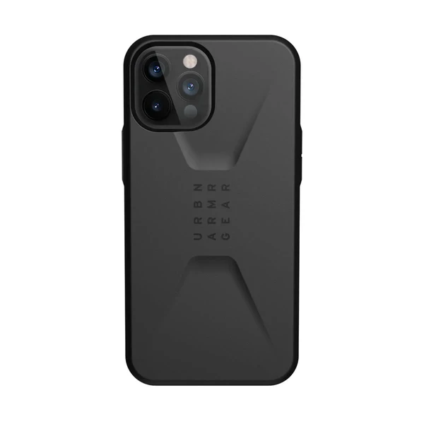 Чорний протиударний чохол UAG Civilian Black для iPhone 12 Pro Max у Рівному