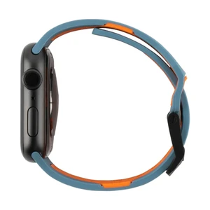 Силиконовый ремешок UAG Civilian Silicone Slate | Orange для Apple Watch 44mm SE | 6 | 5 | 4 - Фото 3