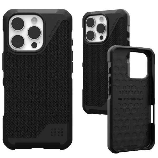 Черный кевларовый чехол Urban Armor Gear Metropolis LT Mag для iPhone 16 Pro в Запорожье