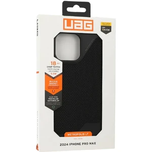 Черный кевларовый чехол Urban Armor Gear Metropolis LT Mag для iPhone 16 Pro Max - Фото 4