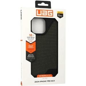 Оливково-чорний чохол з кевларом Urban Armor Gear Metropolis LT Mag iPhone 16 Pro Max - Фото 10