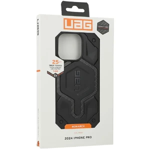 Чорний карбоновий чохол UAG Monarch для iPhone 16 Pro - Фото 9