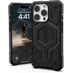 Чорний карбоновий чохол UAG Monarch для iPhone 16 Pro 840283914638 - Фото 1