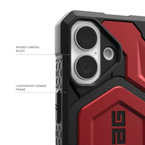 Противоударный чехол UAG Monarch Pro Crimson для iPhone 16 - Фото 6