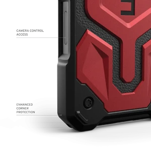 Противоударный чехол UAG Monarch Pro Crimson для iPhone 16 - Фото 7