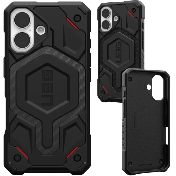 Чорний кевларовий чохол Urban Armor Gear Monarch Pro MagSafe для iPhone 16