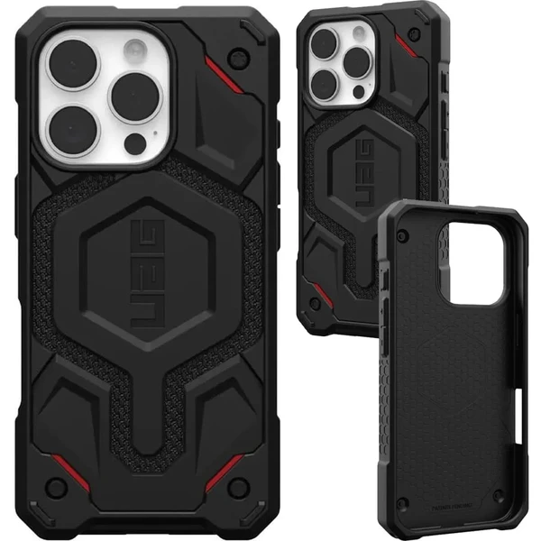 Чорний кевларовий чохол Urban Armor Gear Monarch Pro Mag для iPhone 16 Pro